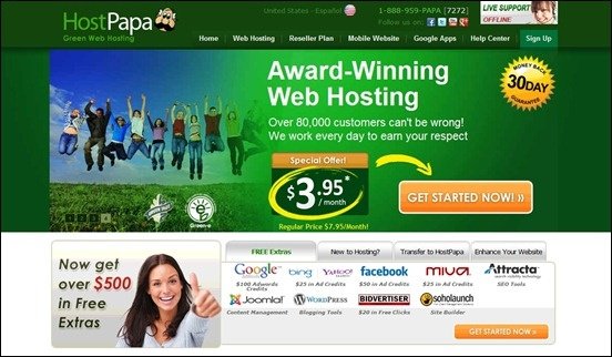 HostPapa Word Press Hosting Service Provider
